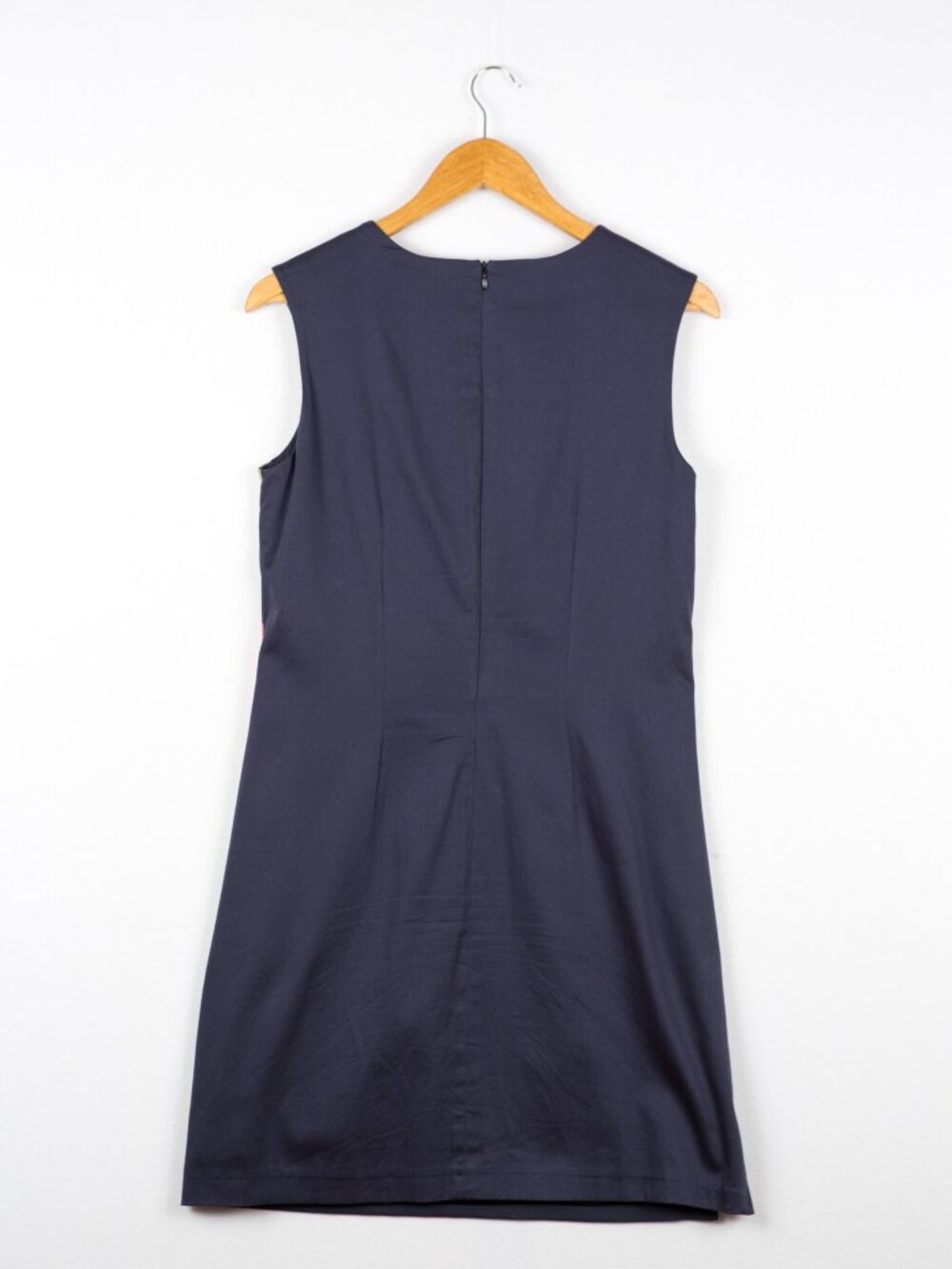 Desigual Retro Geometric Target Shift Dress Navy Blue Cotton Blend Size US 8 - Picture 5 of 12
